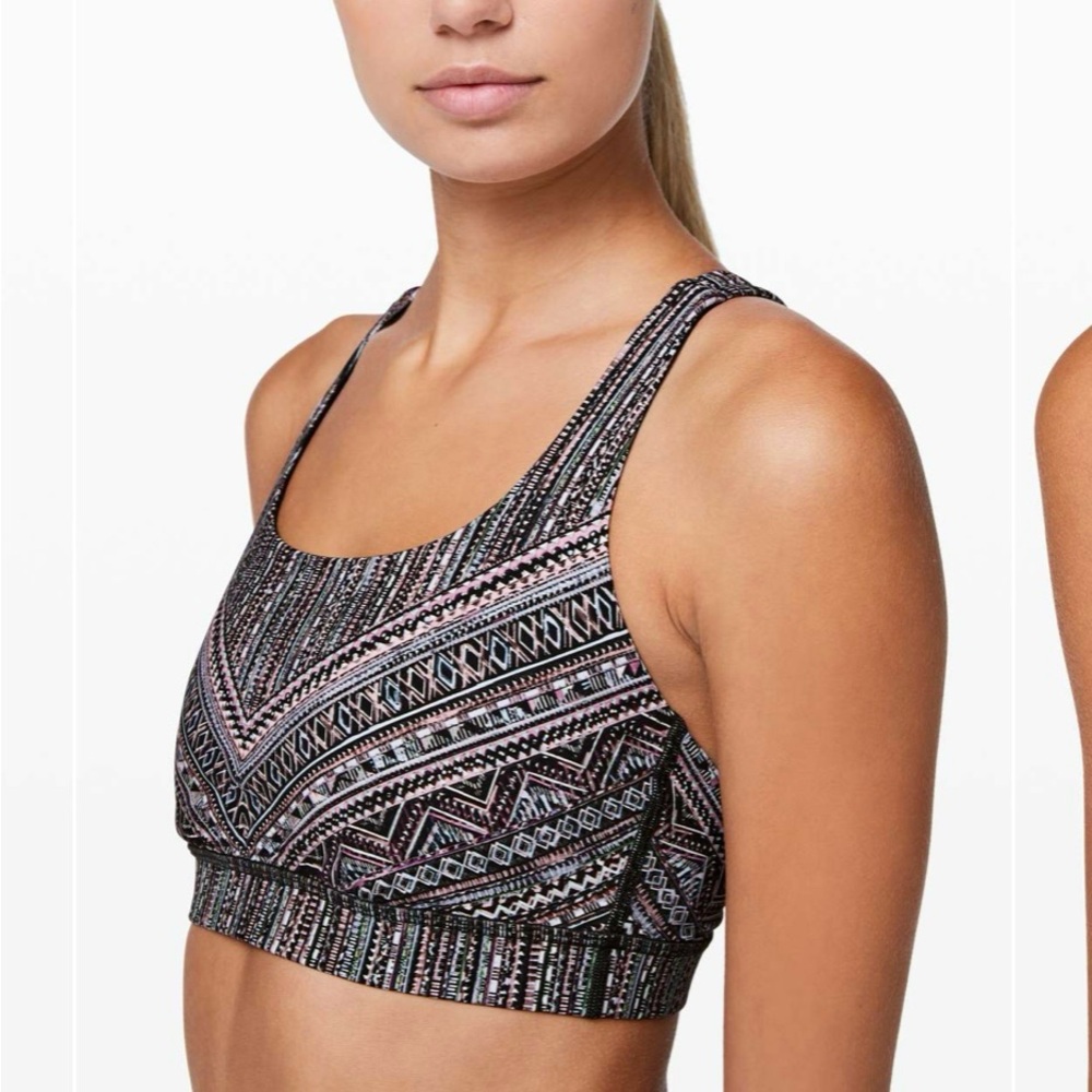 Lululemon Energy Bra | Size 4 | Tribal Pace Print